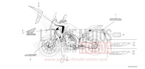 MARQUE/RAYURE CB500XAR de 2025
